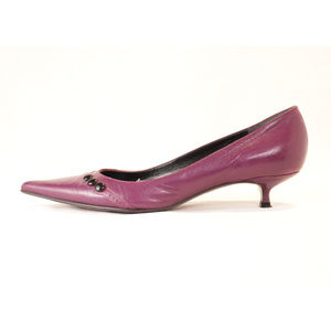 Marc Jacobs Pointed Toe Kitten Heel Purple 8M